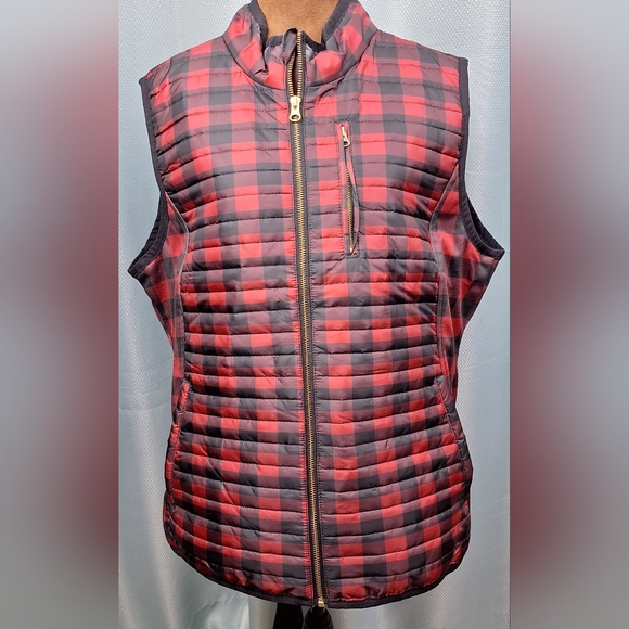 Girls with Guns Jackets & Blazers - GWG Primitive Puffer Vest Concealed Carry Buffalo Check Size XL